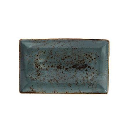 STEELITE 10 5/8 in x 6 1/2 in Craft Blue China Platter 11310550